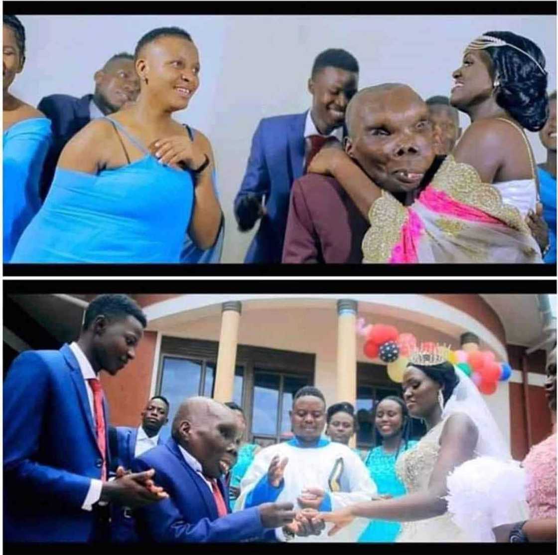 Godfrey Baguma: Ugandan who won “Ugliest man” contest marries 3rd wife