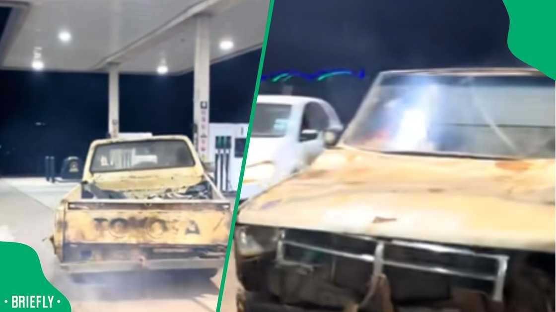 A rusty old Toyota starting effortlessly left SA both shocked and amused A rusty old Toyota starting effortlessly left SA both shocked and amused