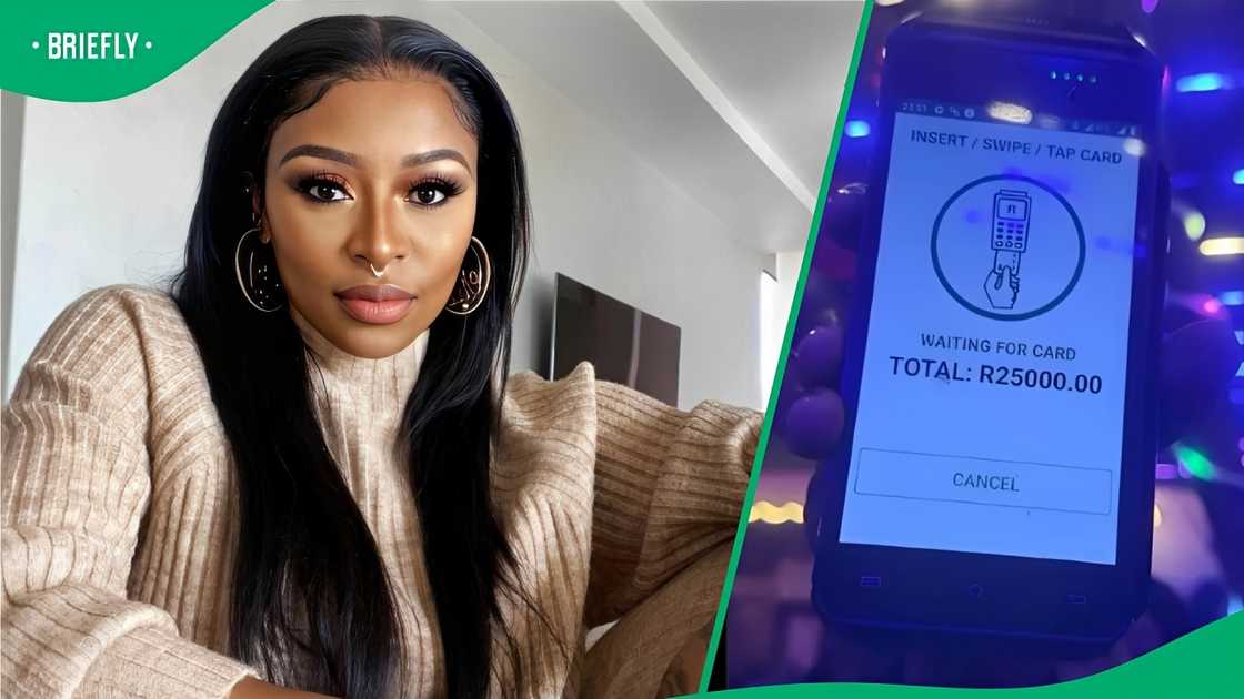 DJ Zinhle reacted to someone spending more than R25,000 on alcohol at a club.