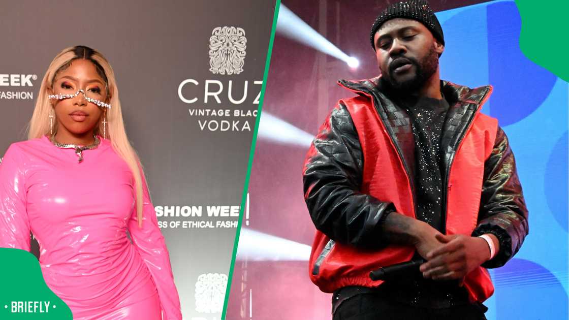 Gigi and Sizwe Alakine looked cosy during their performance Gigi and Sizwe Alakine looked cosy during their performance