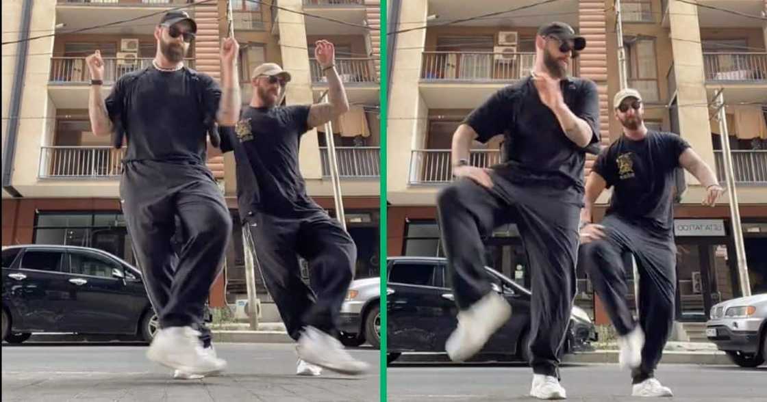 Twins dancing to 'Mnike'. Twins dancing to 'Mnike'.