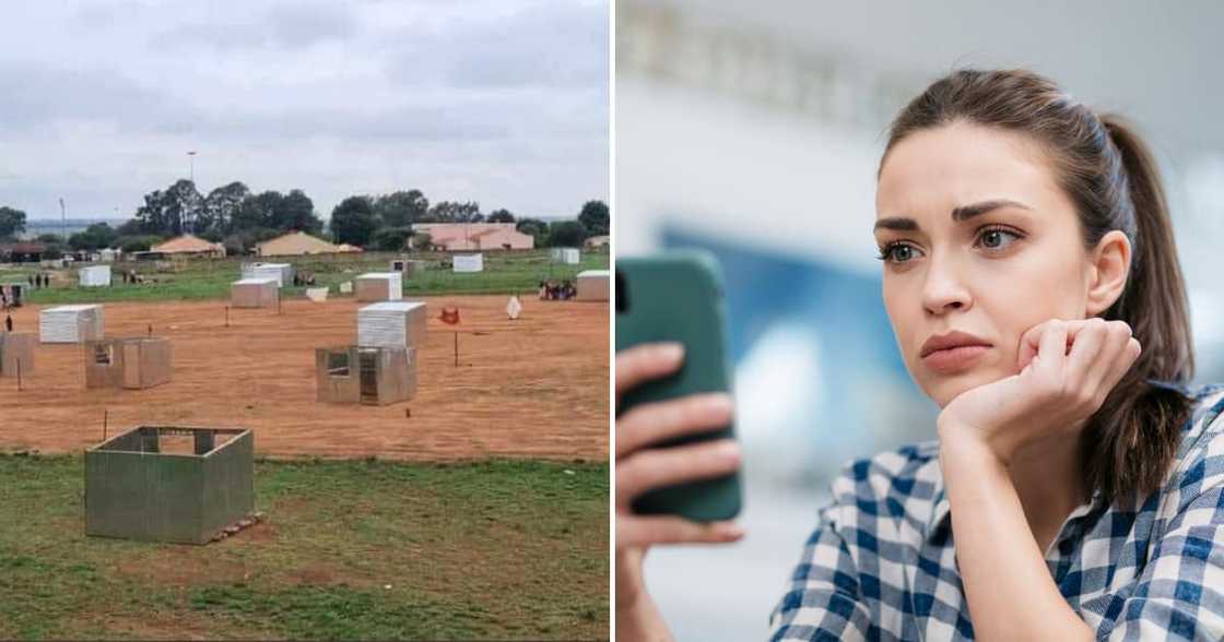 Mzansi peeps talked about shacks popping up on soccer fields. Mzansi peeps talked about shacks popping up on soccer fields.