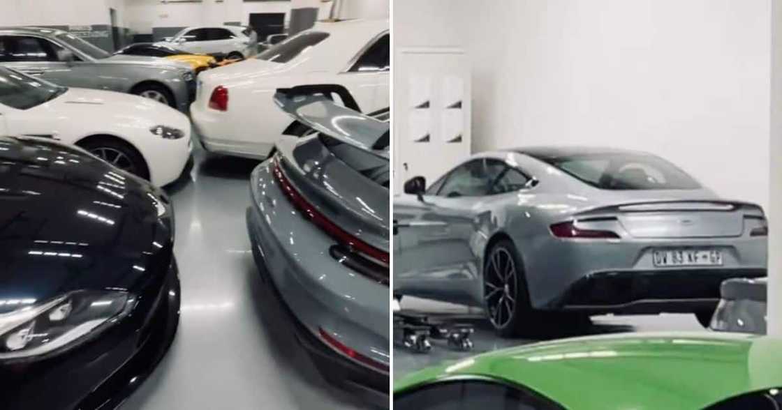 South African man showcases his luxury cars South African man showcases his luxury cars