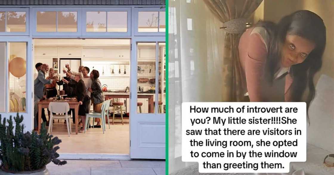 TikTok video shows intovert sneaking into home to avoid guests TikTok video shows intovert sneaking into home to avoid guests