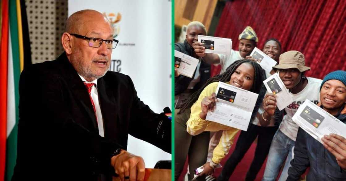 NSFAS' acting chairperson Lourens Van Staden and the scheme's beneficiaries