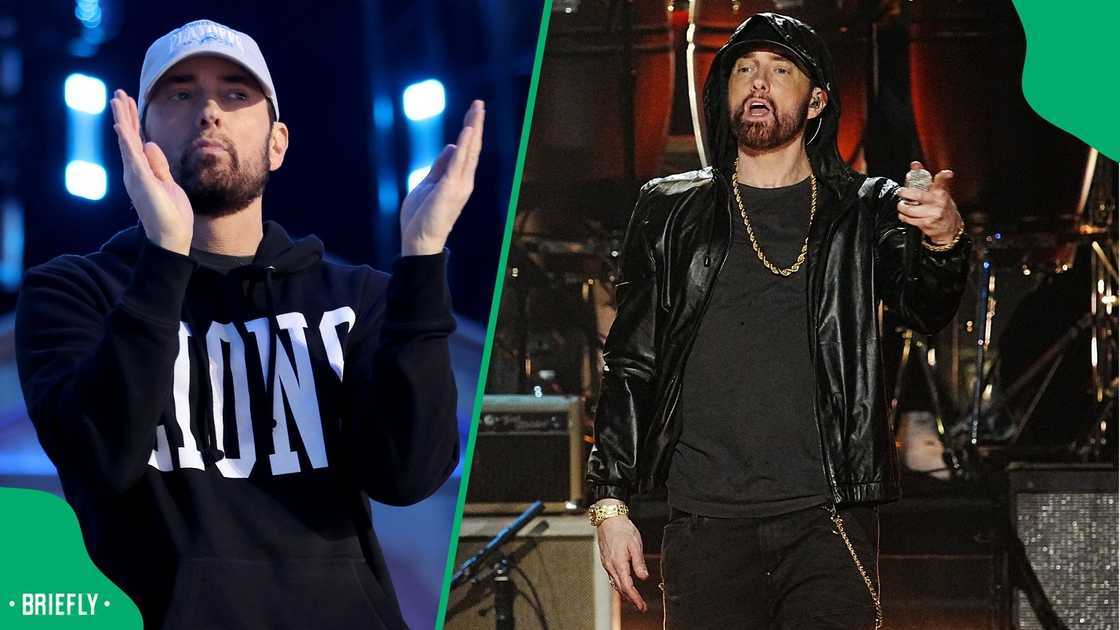 Eminem is an accomplished worldwide rapper. Eminem is an accomplished worldwide rapper.
