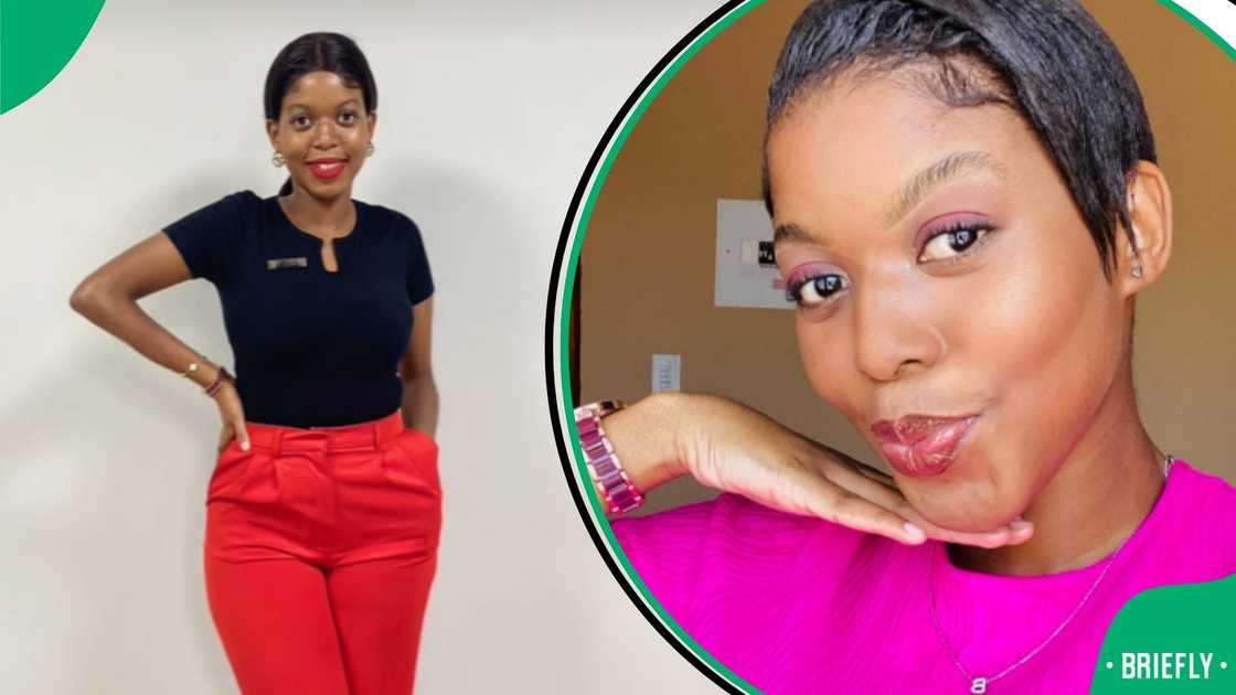 Woman shows granny's decorative piece Woman shows granny's decorative piece