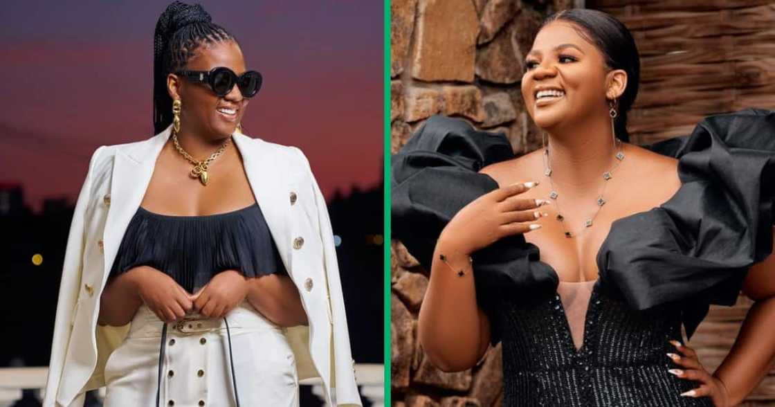 Mzansi responds to Mam’Mkhize’s struggle to hide her real reaction after fan asks her for 100 bucks