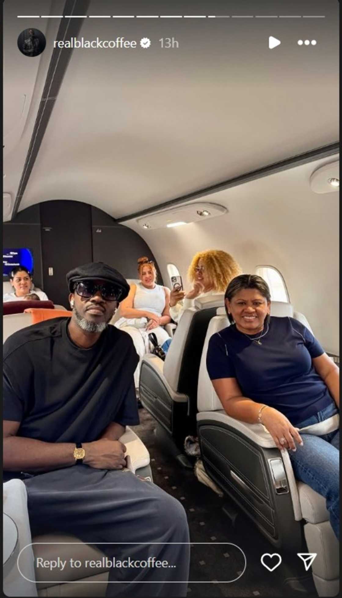 Black Coffee bonds with girlfriend Victoria Gonzalez's family Black Coffee bonds with girlfriend Victoria Gonzalez's family