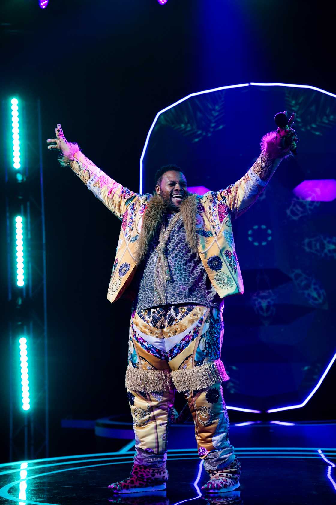 Tumisho Masha was leopard on 'The Masked Singer SA'. Tumisho Masha was leopard on 'The Masked Singer SA'.