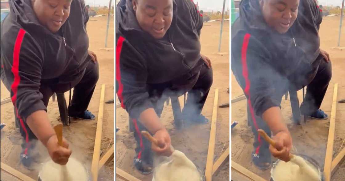 A woman who knows her way around pap stunned SA peeps with her skills. A woman who knows her way around pap stunned SA peeps with her skills.