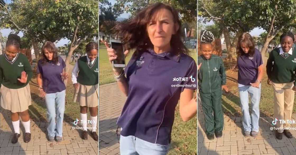 Peacawood College teacher doing Myztro TikTok dance challenge Peacawood College teacher doing Myztro TikTok dance challenge