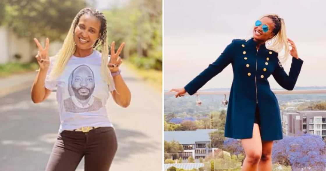 Duduzile Zuma posing with out a care in the world Duduzile Zuma posing with out a care in the world