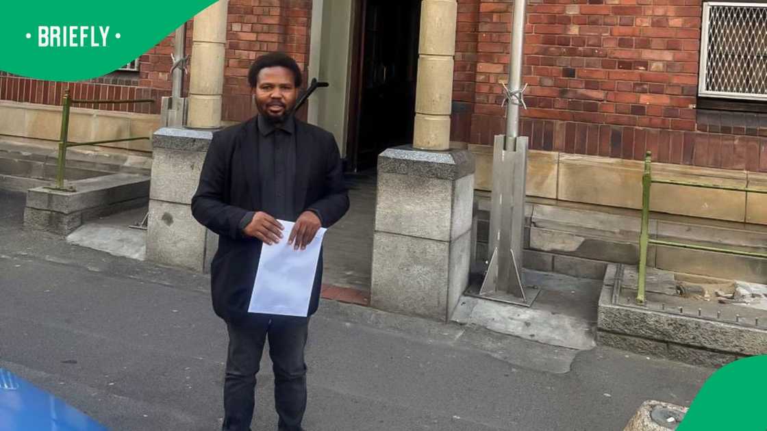 MK Party Member of Parliament Andile Mnxgitama opened a case against Mark Burke from the Democratic Alliance