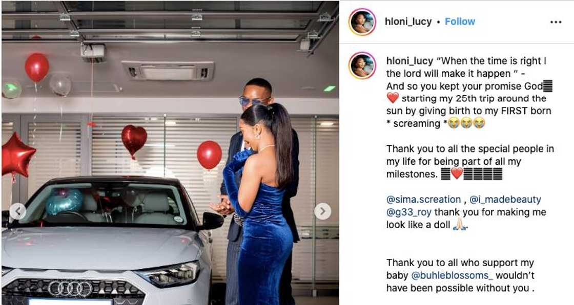 Her instagram post of her car Her instagram post of her car