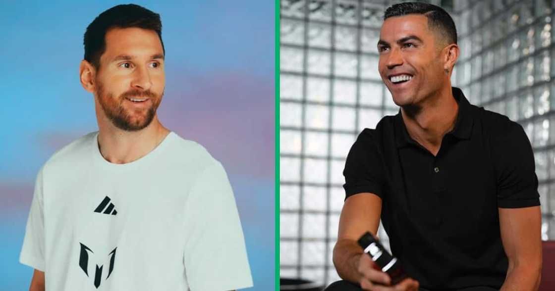 Messi's fans dragged the Portugal footballer, Cristiano Ronaldo. Messi's fans dragged the Portugal footballer, Cristiano Ronaldo.