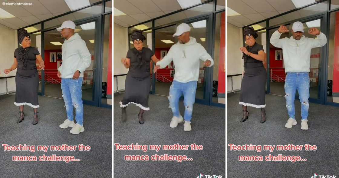Skeem Saam actor Clement Maosa taught his mom how to do a new TikTok dance challenge. Skeem Saam actor Clement Maosa taught his mom how to do a new TikTok dance challenge.