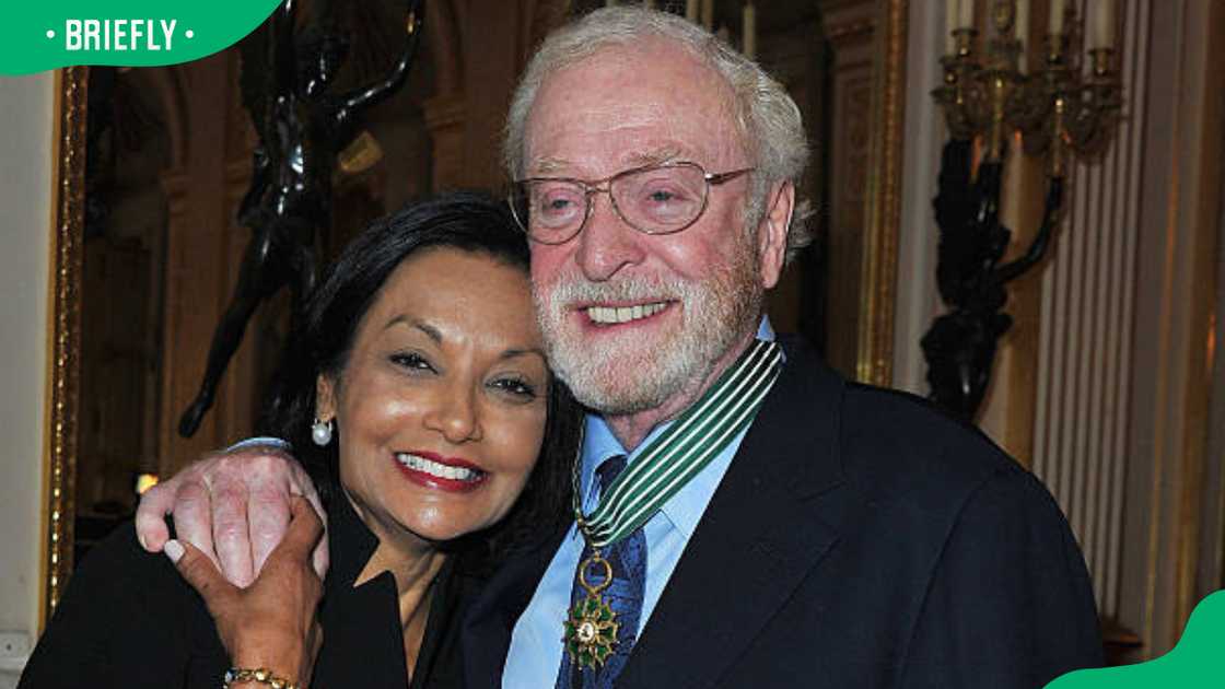 Michael Caine and his wife Shakira at Ministere de la Culture