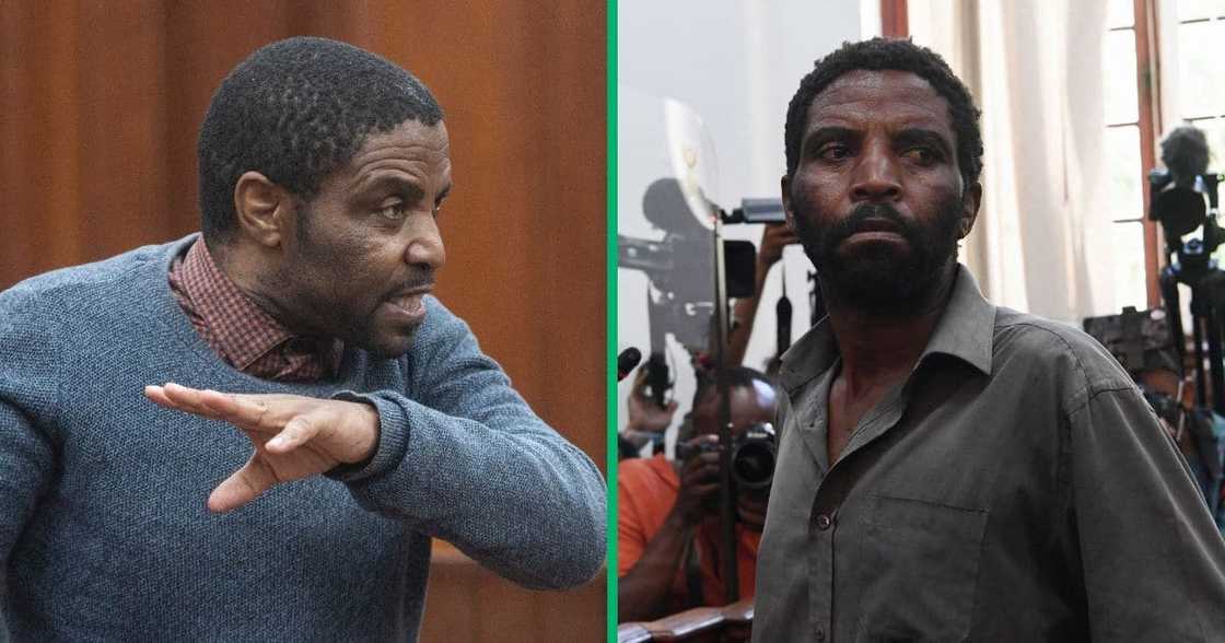 Zandile Mafe gestures during his first appearance after his psychiatric evaluation at Western Cape High Court Zandile Mafe gestures during his first appearance after his psychiatric evaluation at Western Cape High Court