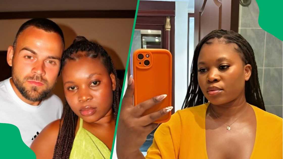 A South African woman showed how her Croatian husband reacted after seeing her natural hair. A South African woman showed how her Croatian husband reacted after seeing her natural hair.