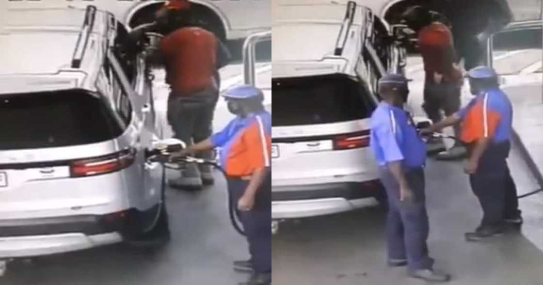 People get robbed at Engen Garage