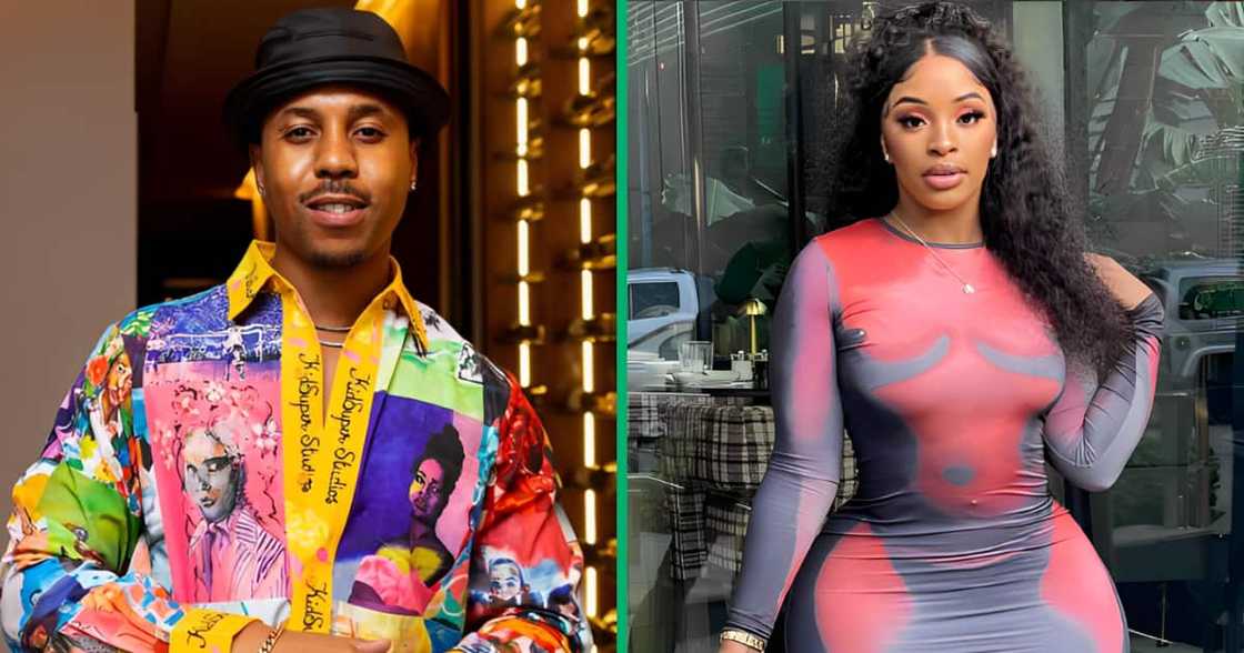 Cindy posted a video of herself and Felo Le Tee on social media Cindy posted a video of herself and Felo Le Tee on social media