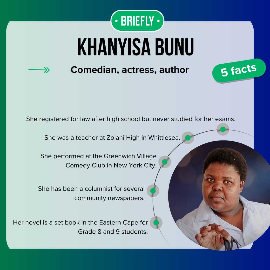 Khanyisa Bunu with short hair Khanyisa Bunu with short hair