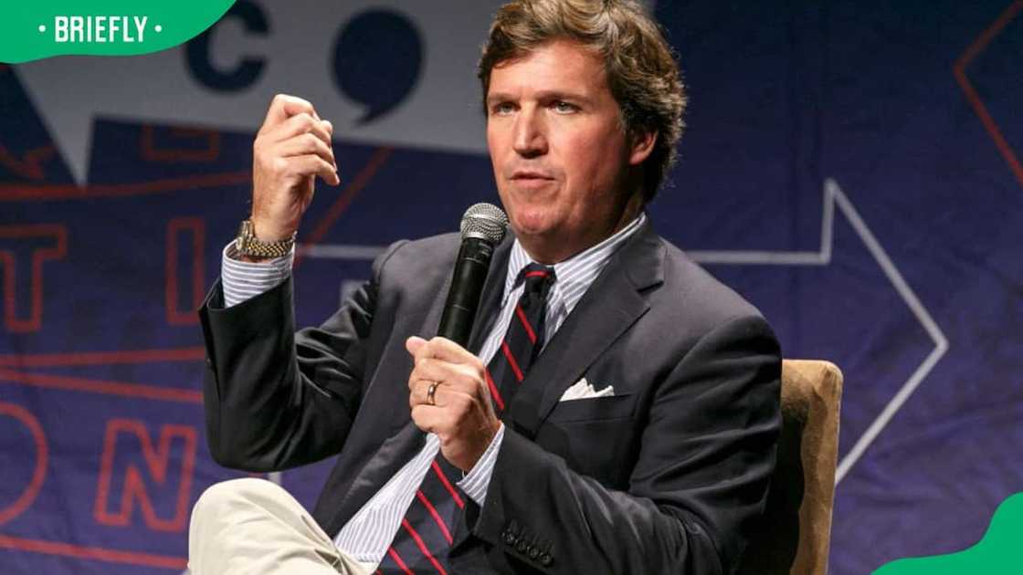 Tucker Carlson during Politicon at Los Angeles Convention Centre Tucker Carlson during Politicon at Los Angeles Convention Centre