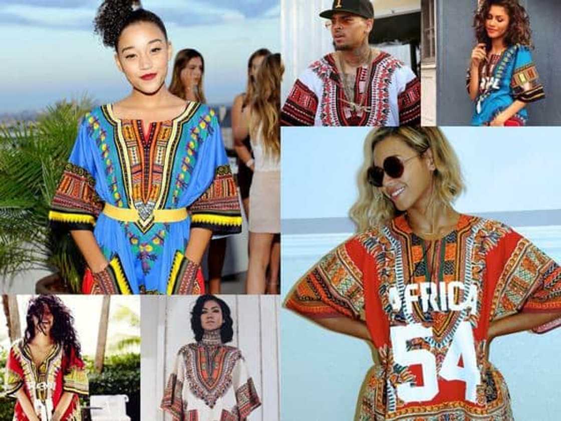 celebrities in Dashiki