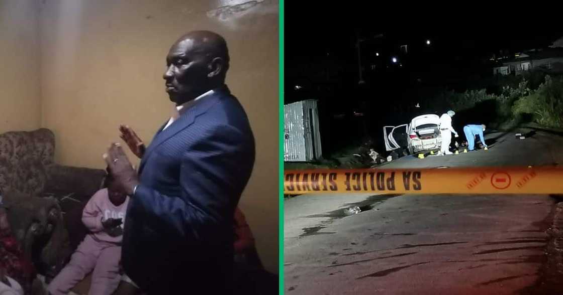 Bheki Cele, the police minister, visited the family of the police officer that was slain in KwaMashu in Durban Bheki Cele, the police minister, visited the family of the police officer that was slain in KwaMashu in Durban