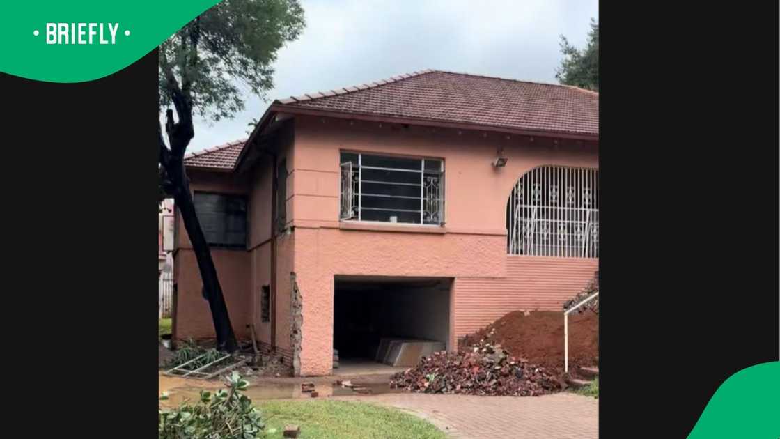 A woman shared a video showing her home renovation journey on TikTok. A woman shared a video showing her home renovation journey on TikTok.