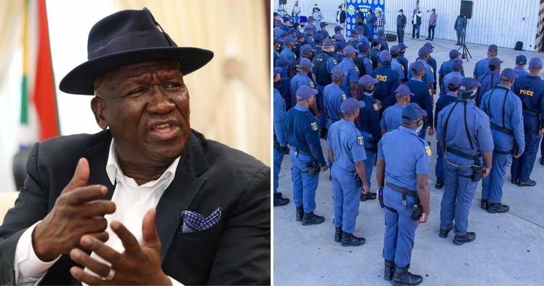 Police Minister Bheki Cele Police Minister Bheki Cele