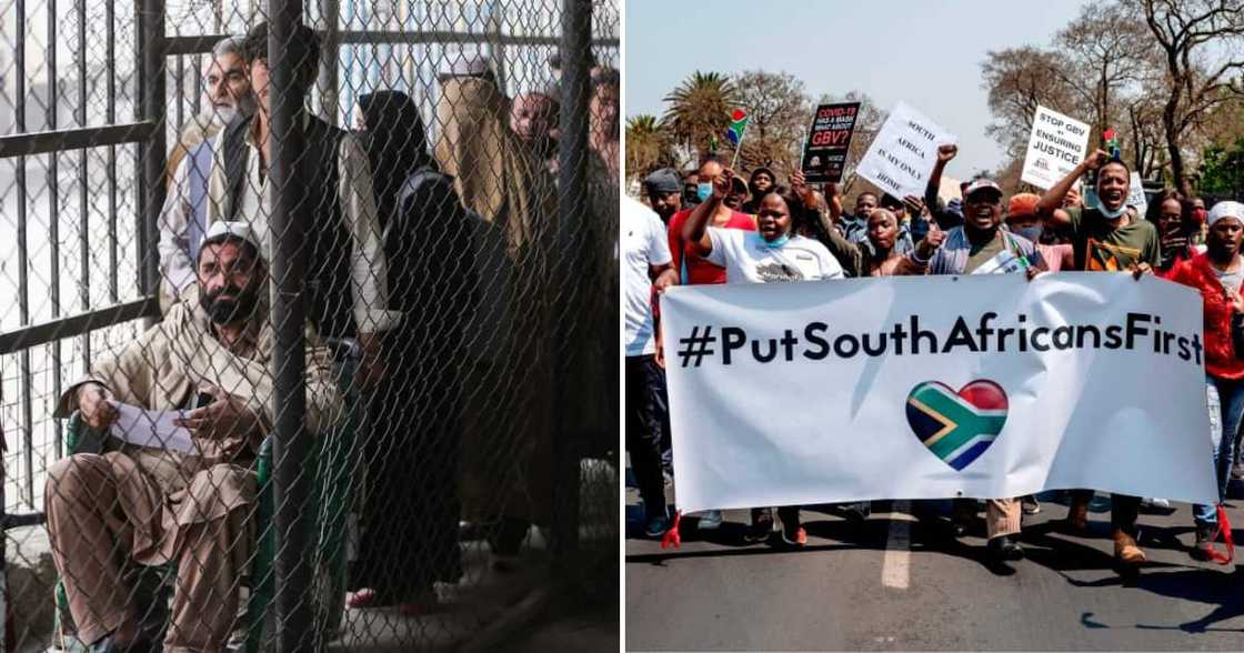 The Afghan refugees may no longer seek asylum in SA