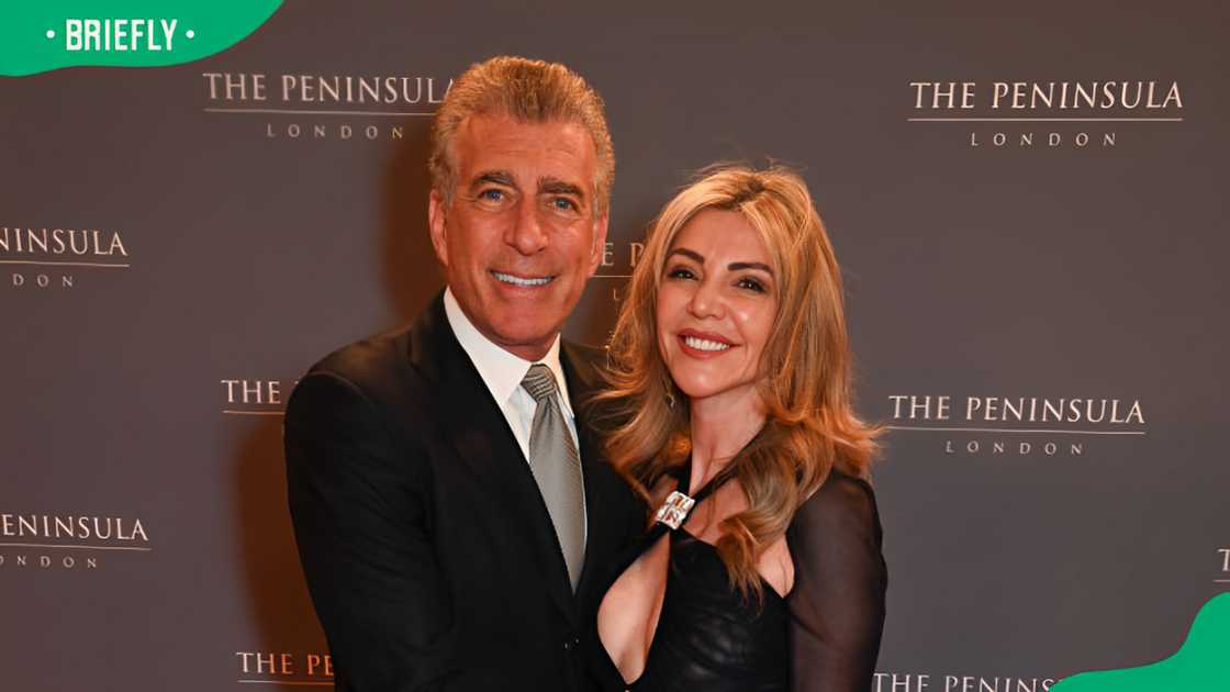 Steve Varsano and Lisa Tchenguiz attend the Peninsula London grand opening celebrations