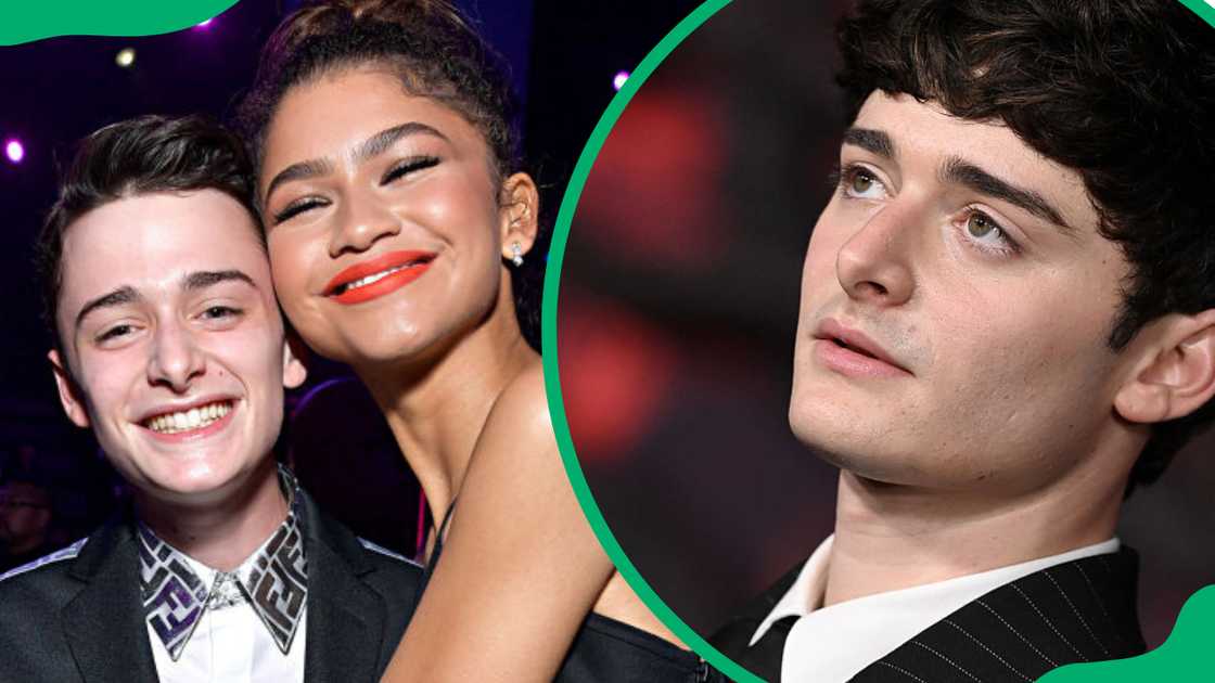 Zendaya and Noah Schnapp at the 2019 People's Choice Awards (L). The actor at the TCL Chinese Theatre in 2025 (R) Zendaya and Noah Schnapp at the 2019 People's Choice Awards (L). The actor at the TCL Chinese Theatre in 2025 (R)