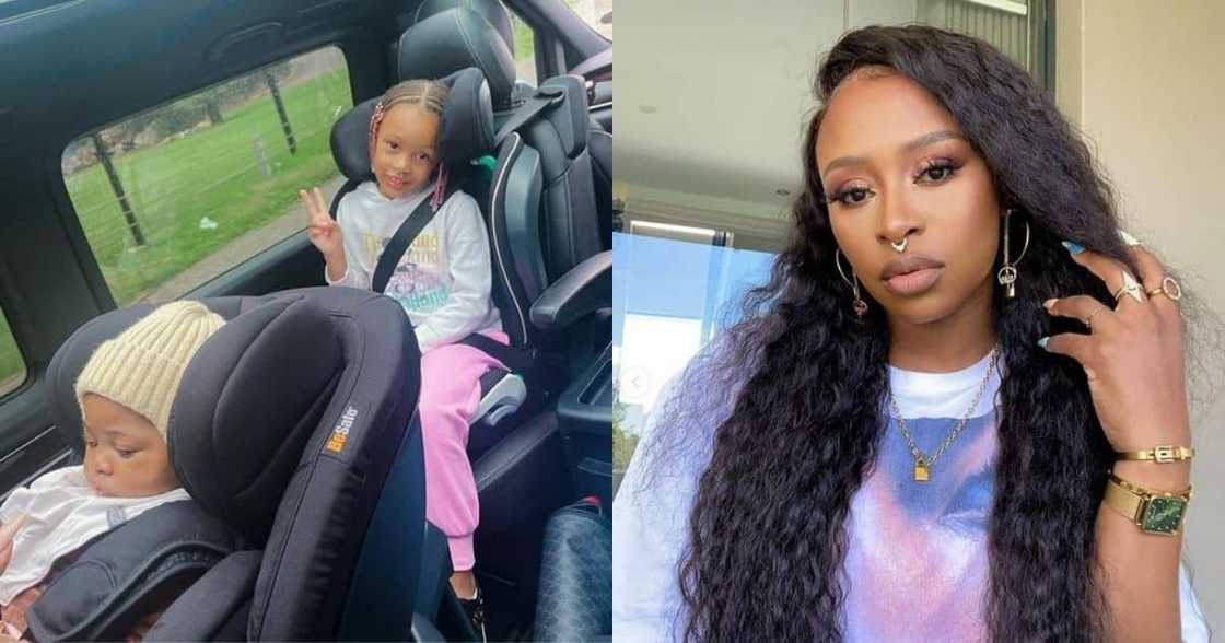 DJ Zinhle, Kairo Forbes, another baby sister DJ Zinhle, Kairo Forbes, another baby sister