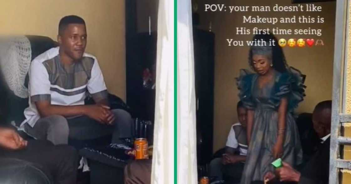 TikTok video shows husband seeing wife in make up for first time TikTok video shows husband seeing wife in make up for first time