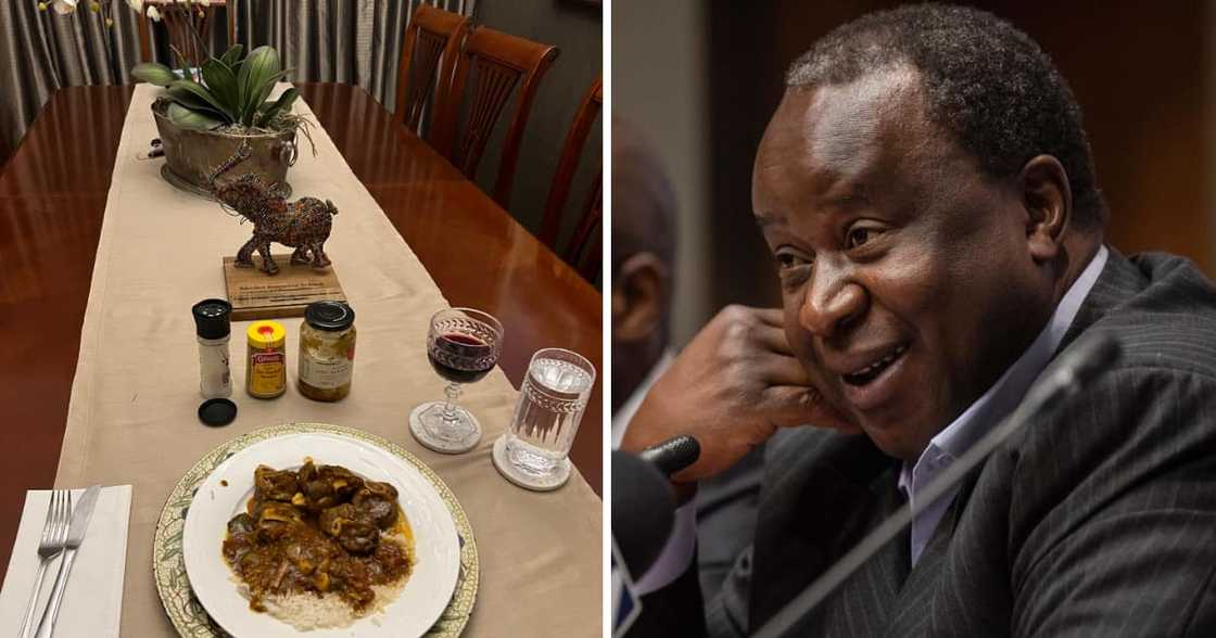 Former finance minister Tito Mboweni decided to shake things up on the TL and shared his beef stew. Former finance minister Tito Mboweni decided to shake things up on the TL and shared his beef stew.