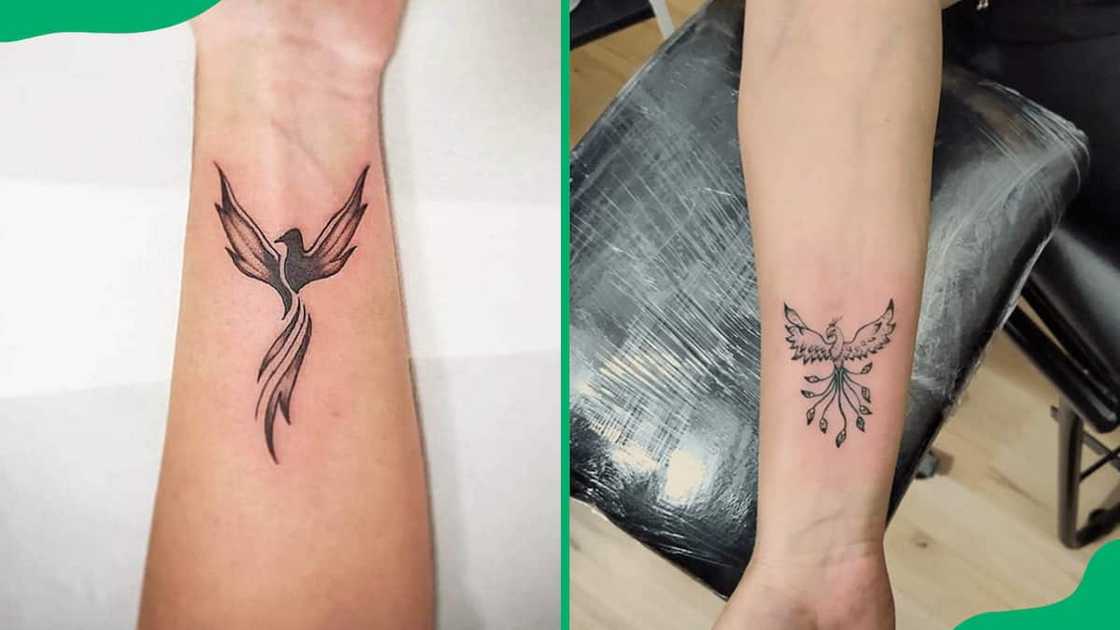 Wrist phoenix tattoos Wrist phoenix tattoos