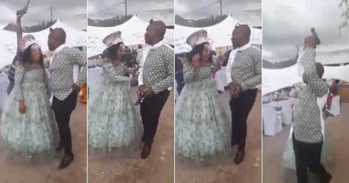 Mzansi Unhappy, with Man Discharging, Gun at a Wedding, Video Goes Viral Mzansi Unhappy, with Man Discharging, Gun at a Wedding, Video Goes Viral