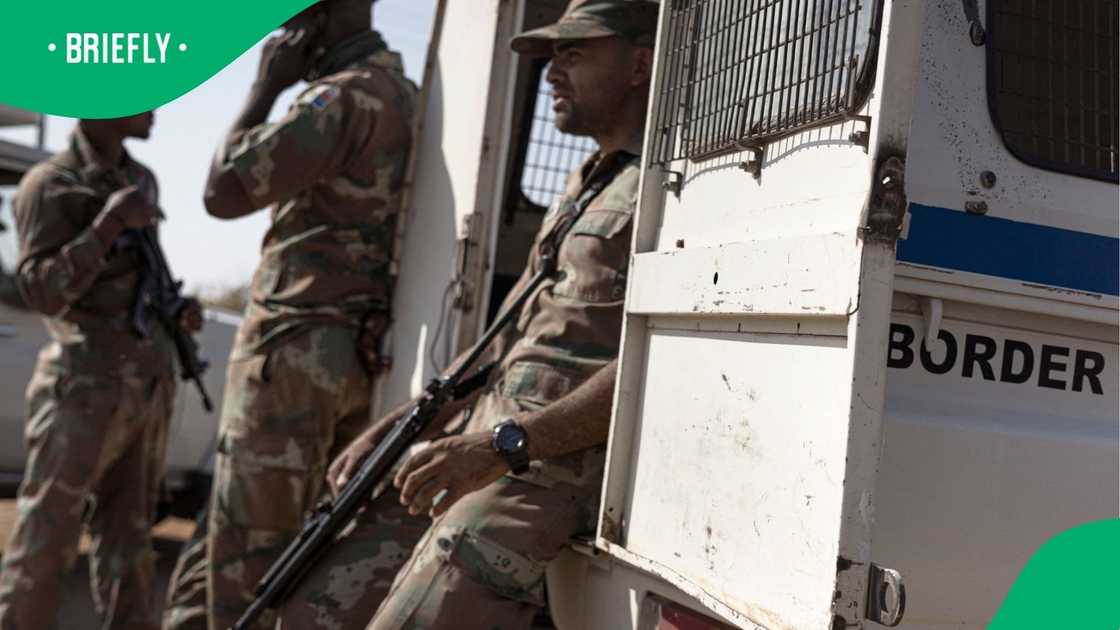 South Africa's border guards on duty South Africa's border guards on duty