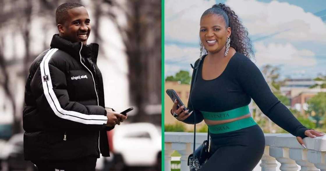 Andile Mpisane and Shauwn Mkhize joined the 'Tshwala Bami' TikTok challenge