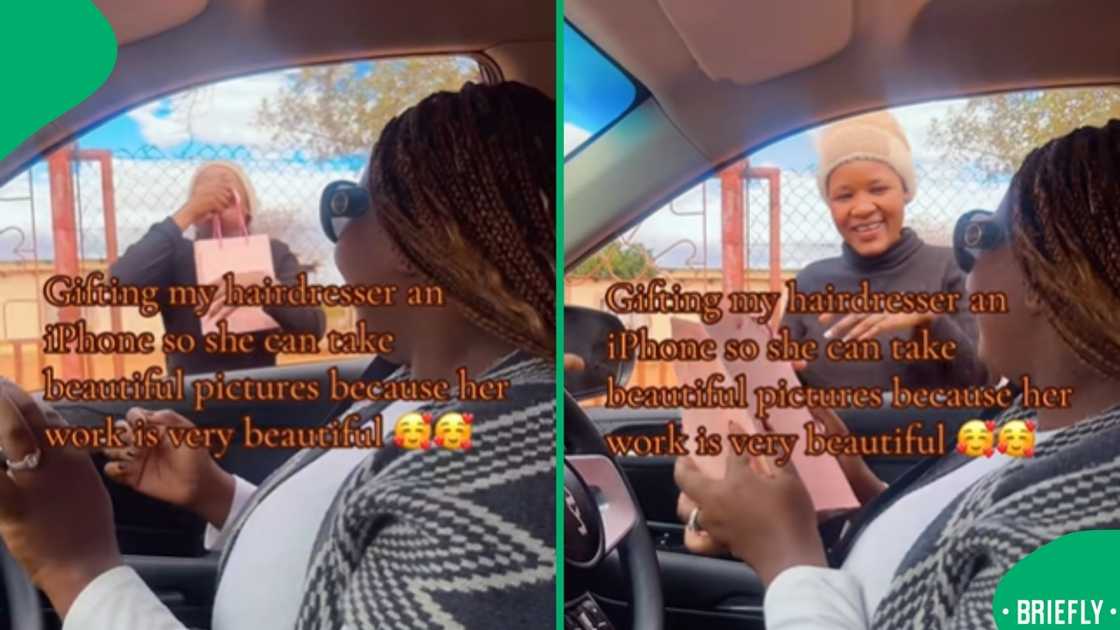 Her hairstylist received a brand-new iPhone from a client, meant to aid in taking quality photos of her work for social media