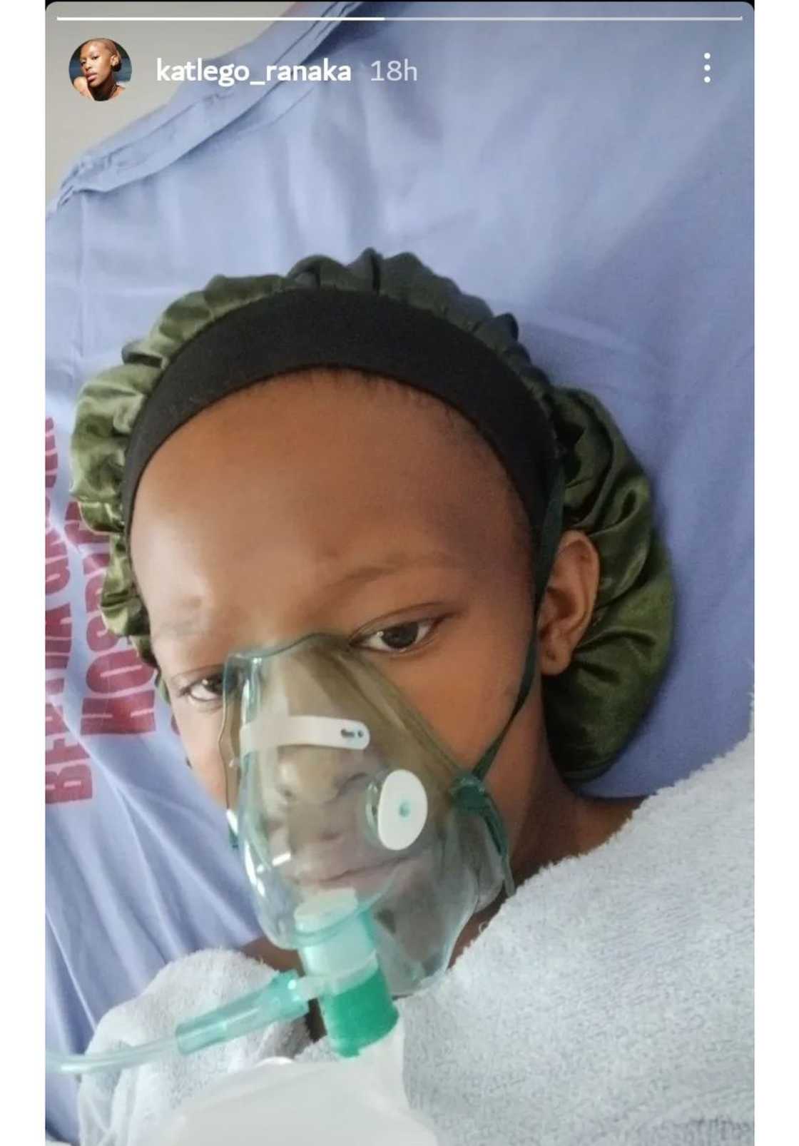 Katlego Ranaka in the hospital Katlego Ranaka in the hospital