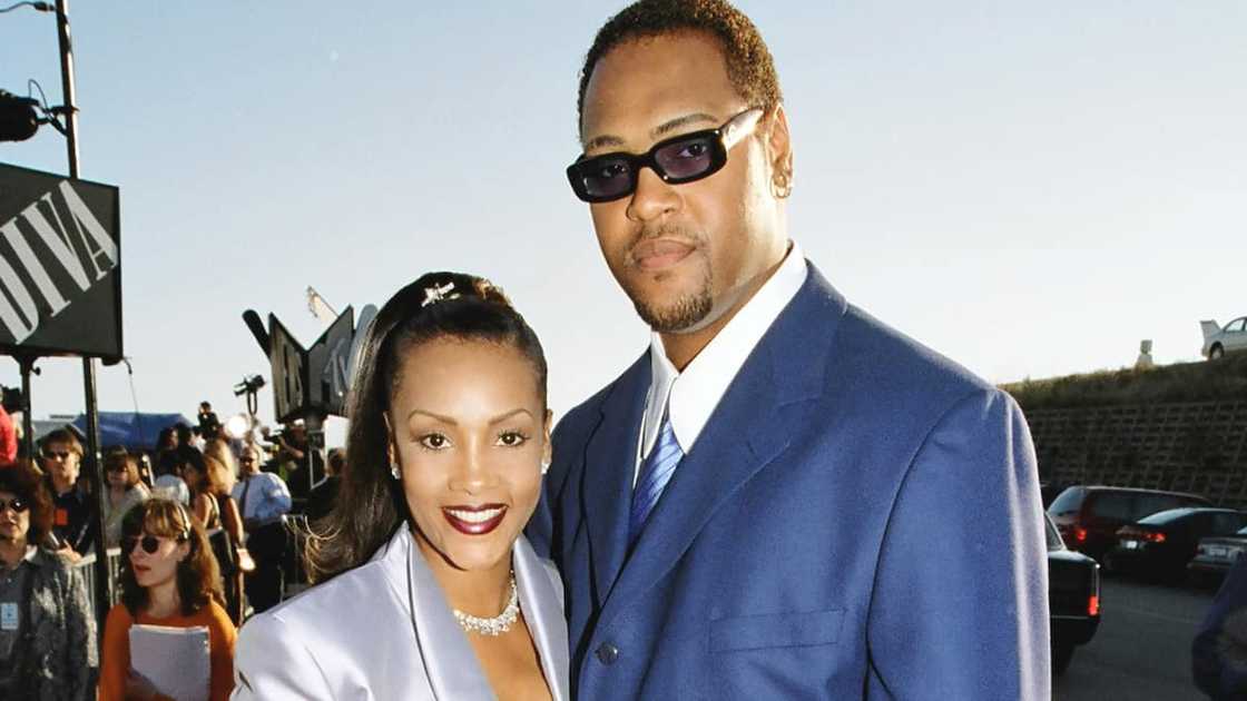 Vivica with Christopher during the 1998 MTV Movie Awards in Los Angeles. Vivica with Christopher during the 1998 MTV Movie Awards in Los Angeles.