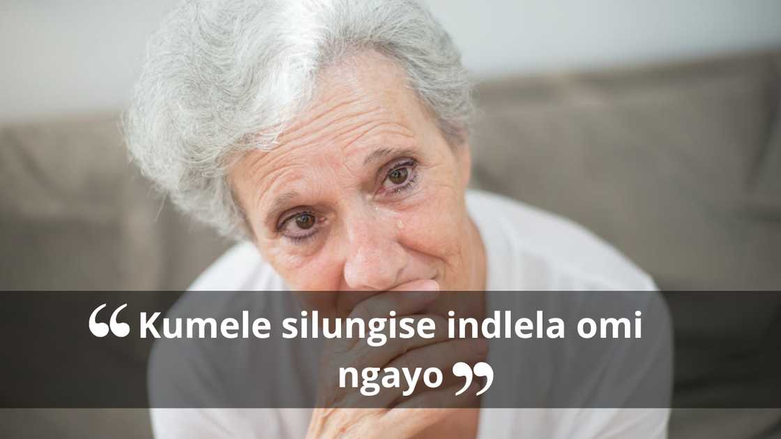 Close-up of elderly woman with tearful eyes, appearing worried and emotional. Close-up of elderly woman with tearful eyes, appearing worried and emotional.