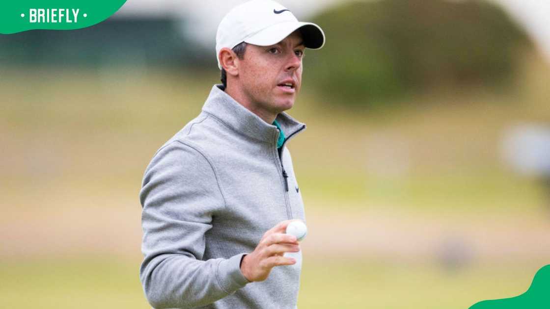 Rory McIlroy at the St Andrews Old Course in St Andrews, Scotland