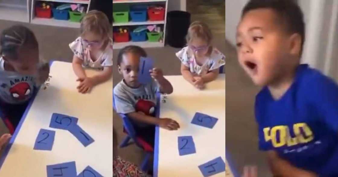 Young Kid in class as they celebrate each other.