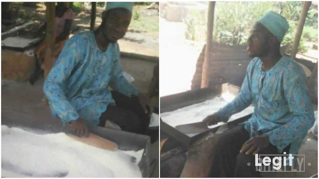 The 40-year-old man is passionate about farming. The 40-year-old man is passionate about farming.