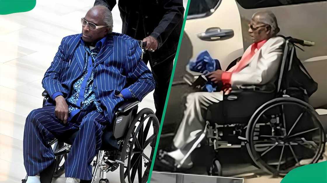Little Richard on a wheelchair Little Richard on a wheelchair